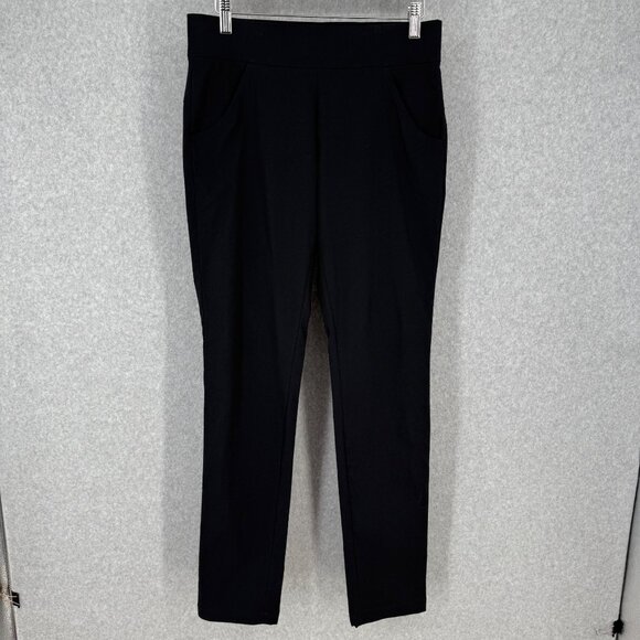 Columbia Womens Anytime Casual Pull On Pants Size S Black Ankle Classic Pockets - Picture 1 of 12